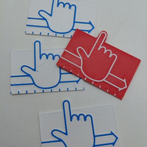 Regla espaciadora Dedo espaciador - Ayuda para Lectoescritura