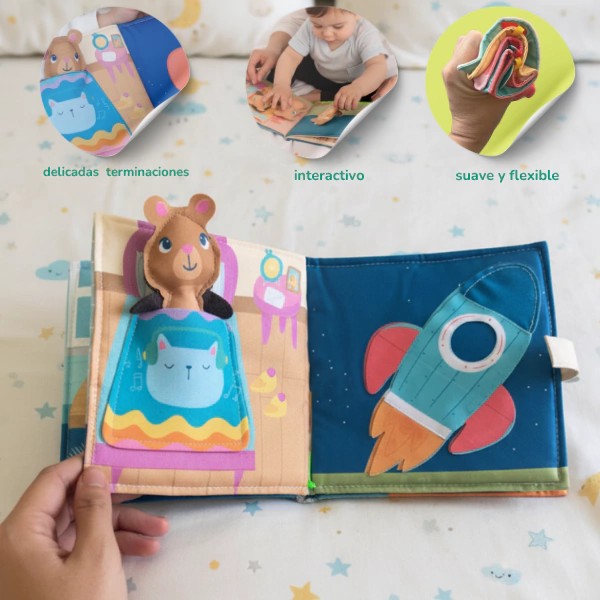 Libro de tela "Vamos a dormir"
