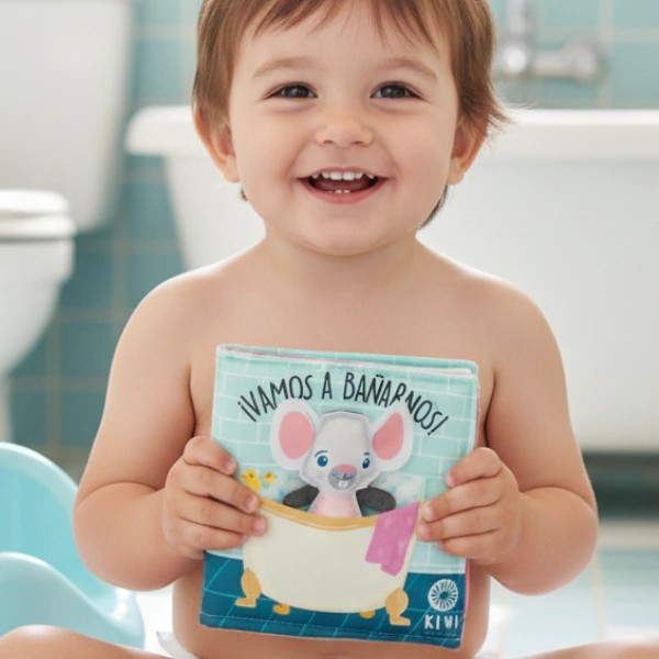 Libro de tela "Vamos a Bañarnos"