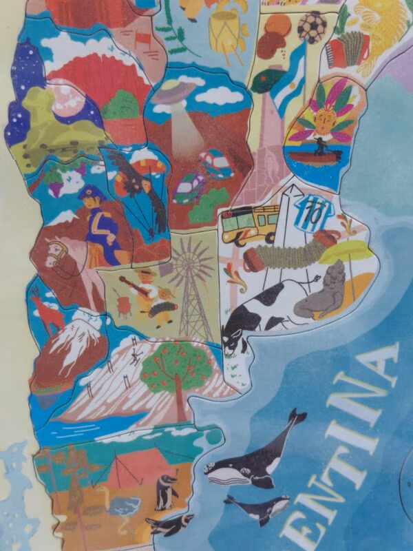 Mapa de Argentina magnético