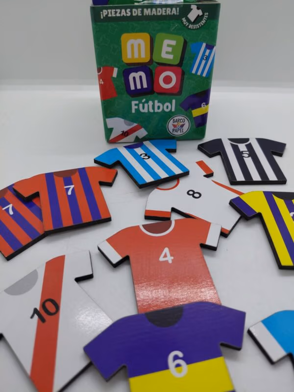 Memo Fútbol - Juego de Memoria de Madera ⚽