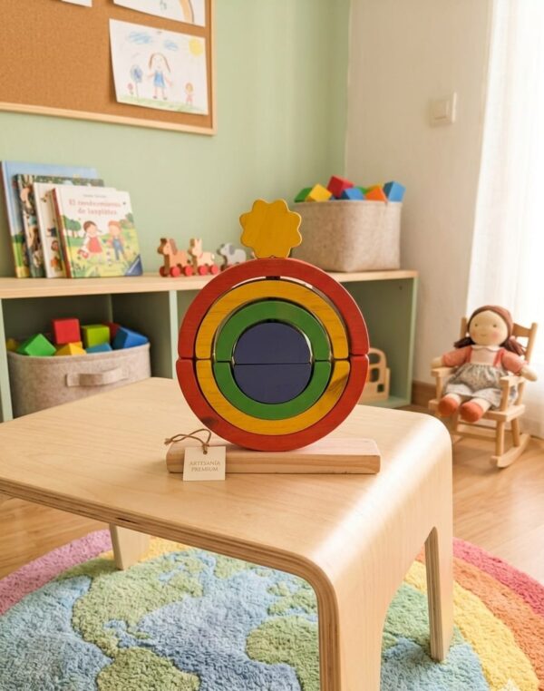 Arcoíris Montessori de doble encastre
