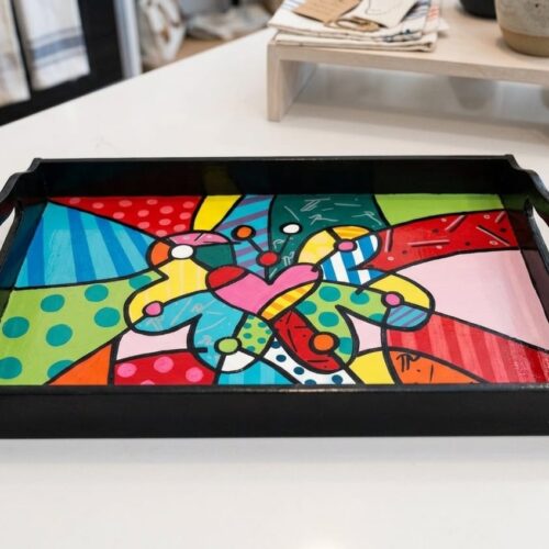 Bandeja Pintada a mano Romero Britto