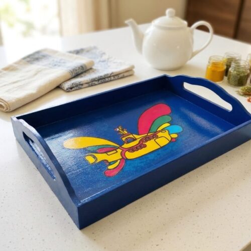 Bandeja Pintada a mano Submarino Amarillo