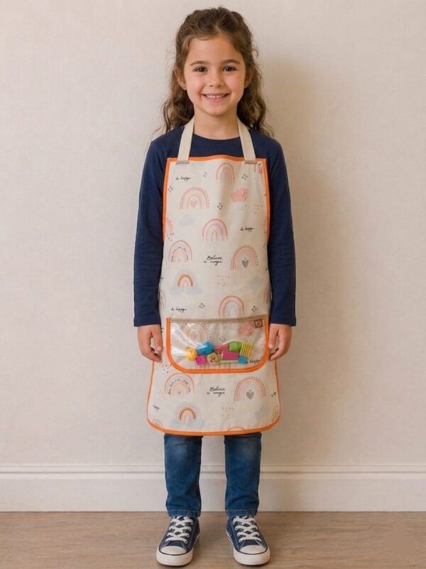 Delantal Infantil Talle 3 (arcoiris)