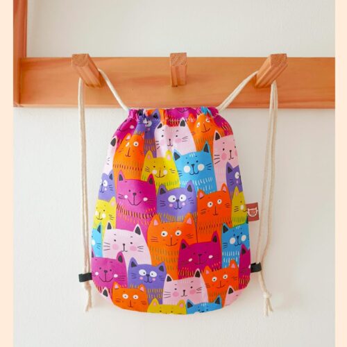 Mochilita Infantil Diseño Gatitos