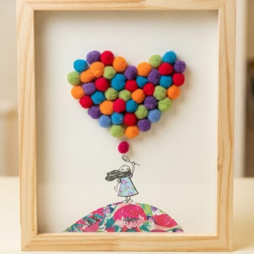 Cuadro Nena Corazón