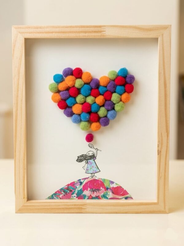 Cuadro Nena Corazón