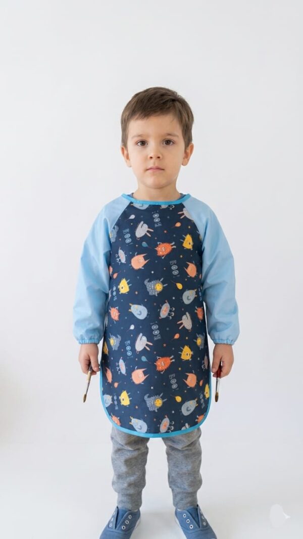 Pintorcito Infantil Diseño Monstruitos Talle 2