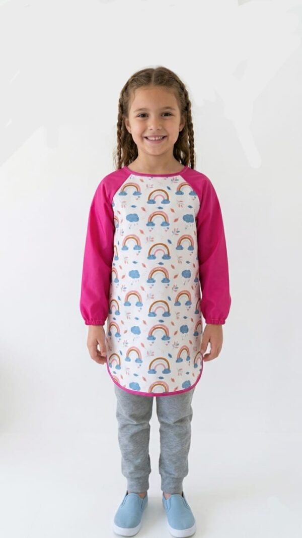 Pintorcito Infantil Diseño Arcoiris Talle 3