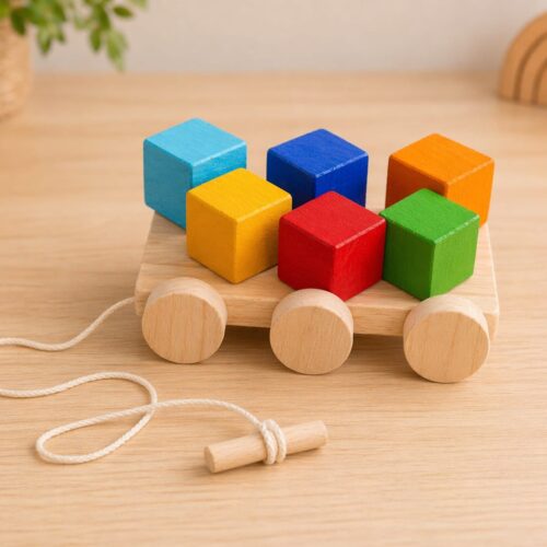 carrito de arrastre 6 cubos Carrito arrastre 6 cubos- Primero pasos