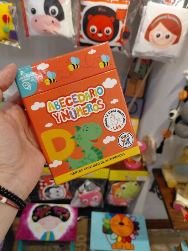 Cartas Didácticas "Abecedario y Números" (Con Lengua de Señas Argentina)