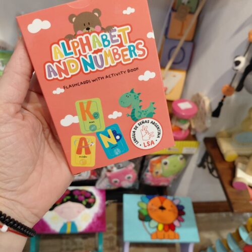 Cartas Didácticas "Alphabet and Numbers" (Inglés + Lengua de Señas Argentina)