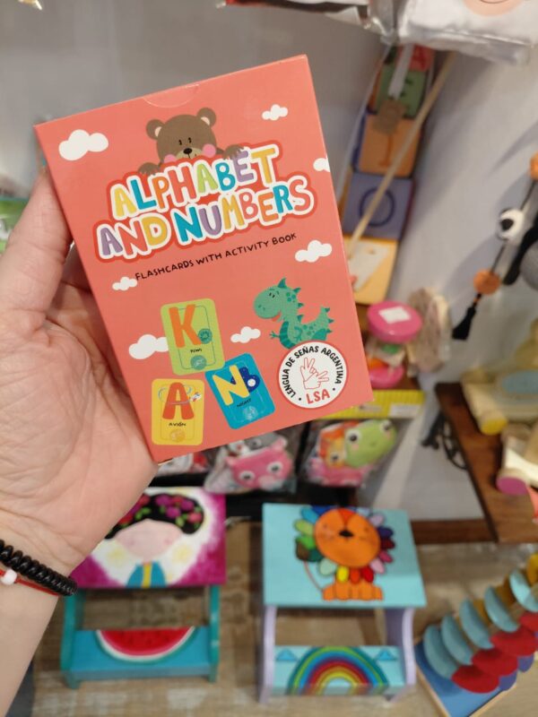 Cartas Didácticas "Alphabet and Numbers" (Inglés + Lengua de Señas Argentina)