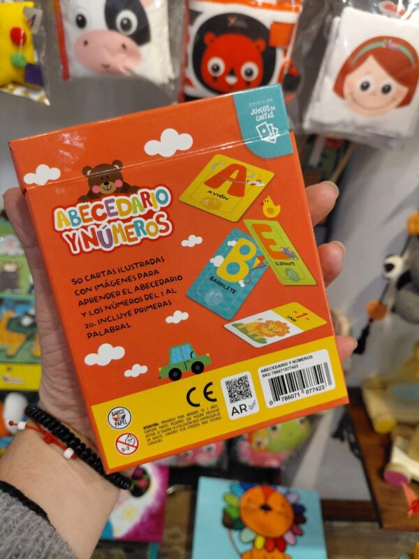 Cartas Didácticas "Abecedario y Números" (Con Lengua de Señas Argentina)