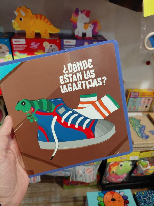 Donde están las lagartijas Libro de Goma Eva ¿Dónde están las lagartijas?