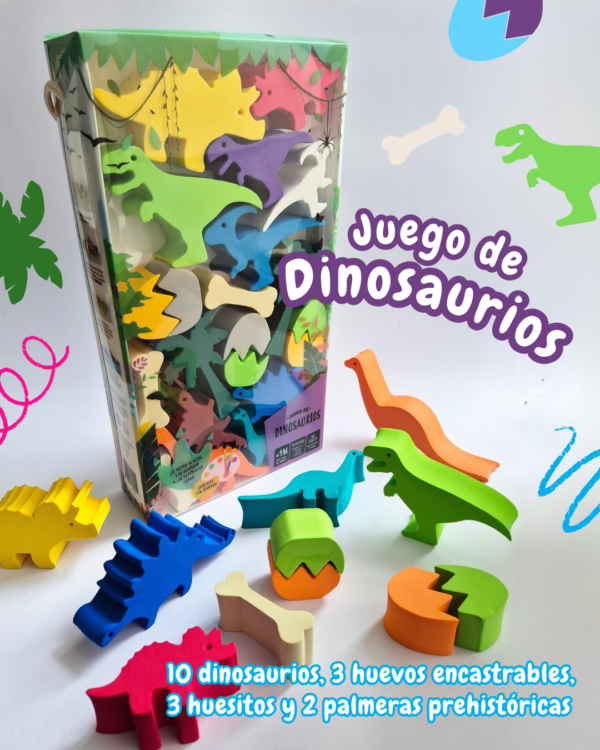 Juego de Dinosaurios goma eva